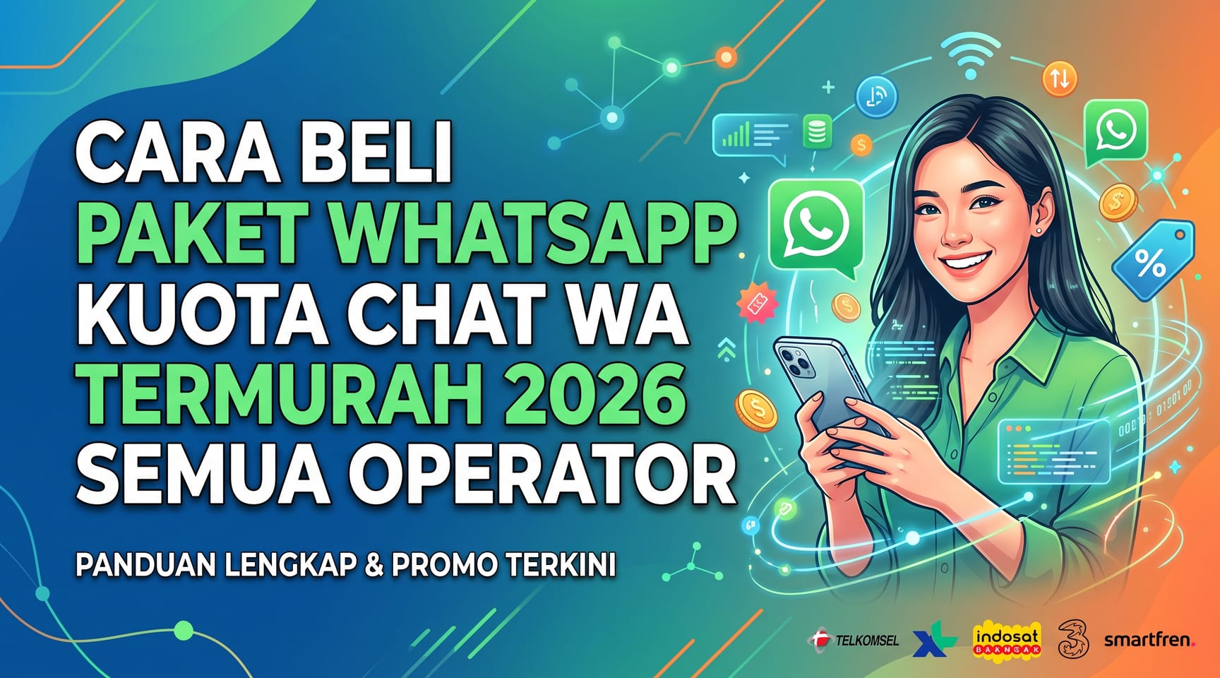 Cara Beli Paket WhatsApp Kuota Chat WA Termurah 2026 — Semua Operator