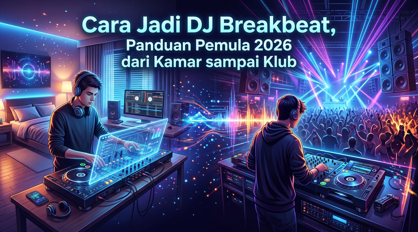 Cara Jadi DJ Breakbeat — Panduan Pemula 2026 dari Kamar sampai Klub
