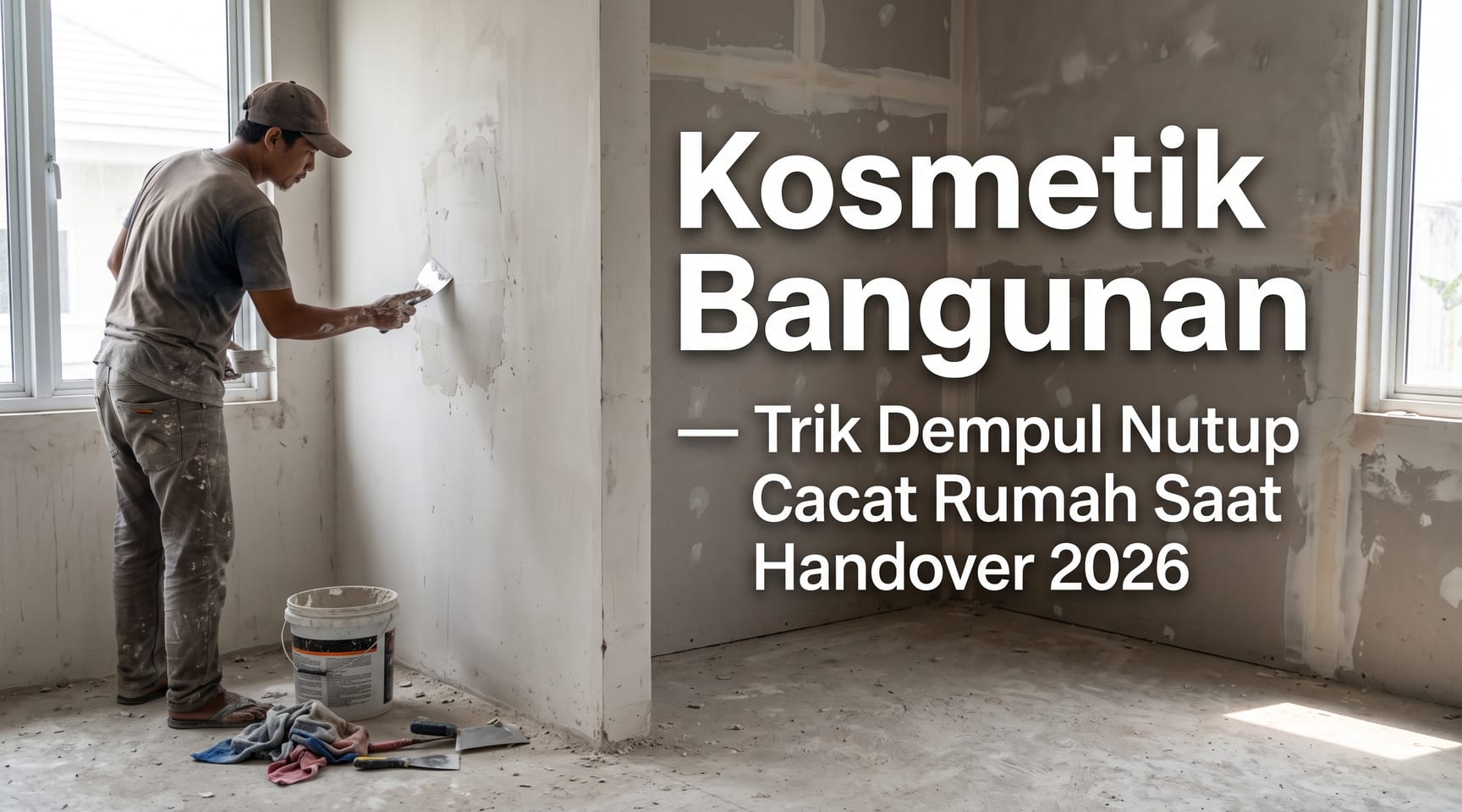 Kosmetik Bangunan — Trik Dempul Nutup Cacat Rumah Saat Handover 2026