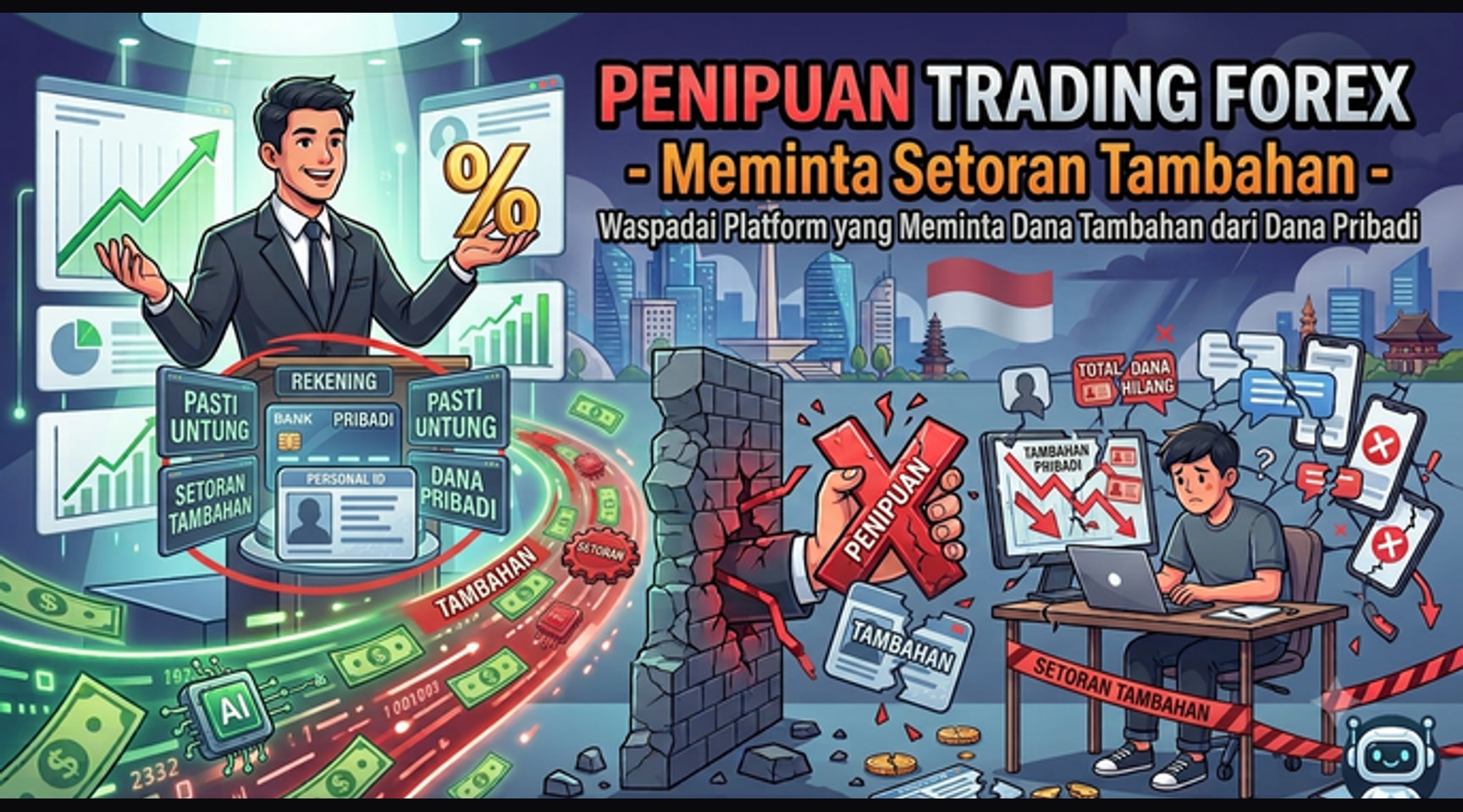 Penipuan Trading Forex Meminta Setoran Tambahan — Modus 2026