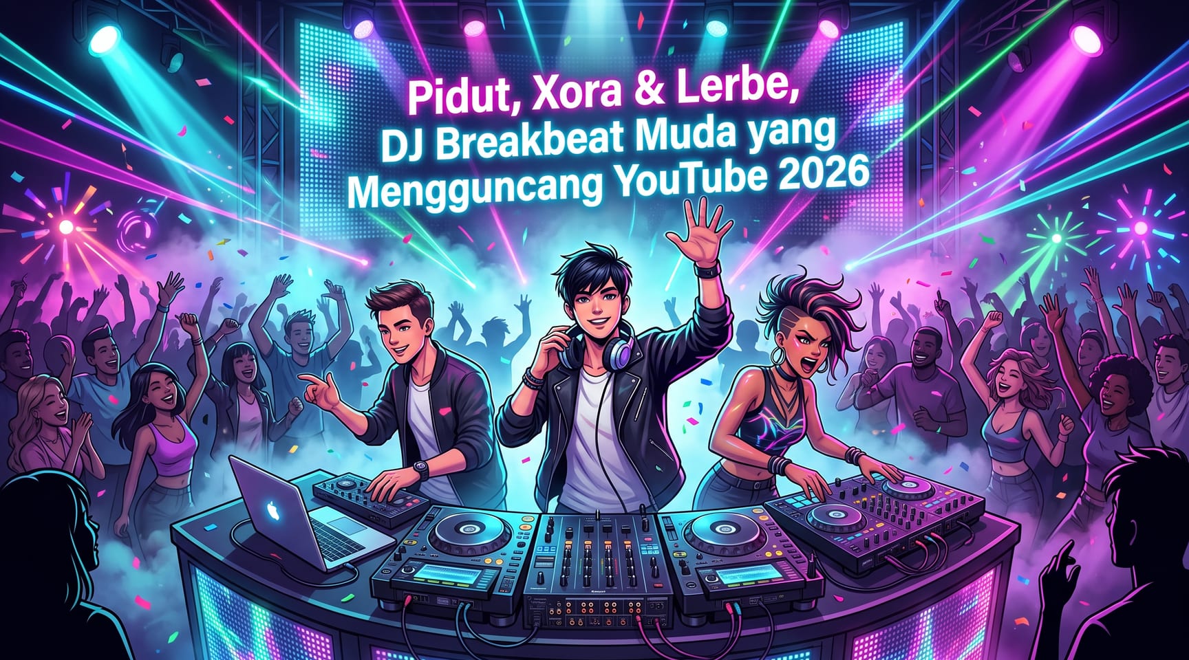 Pidut, Xora & Lerbe — DJ Breakbeat Muda yang Mengguncang YouTube 2026
