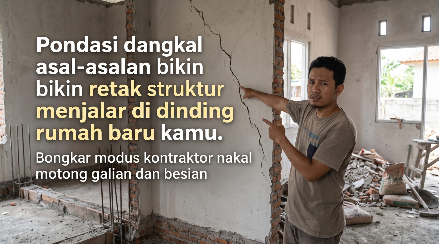 Pondasi Dangkal — Bahaya Tersembunyi di Balik Dinding Rumah Baru 2026