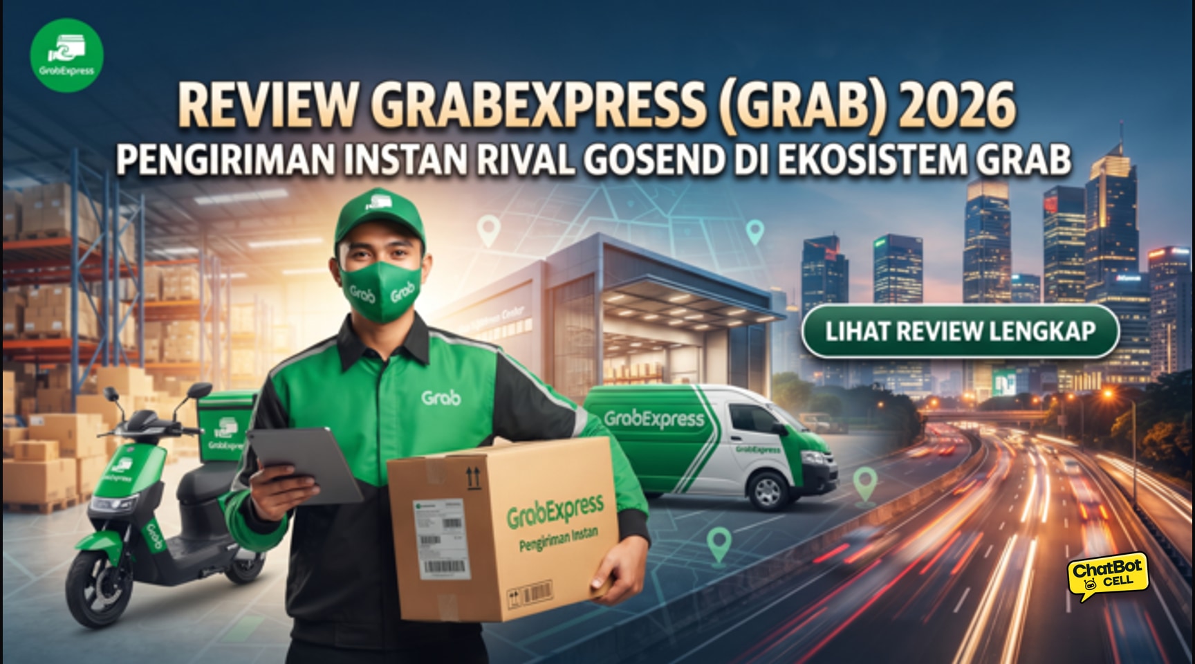 Review GrabExpress (Grab) 2026 — Pengiriman Instan Rival GoSend di Ekosistem Grab
