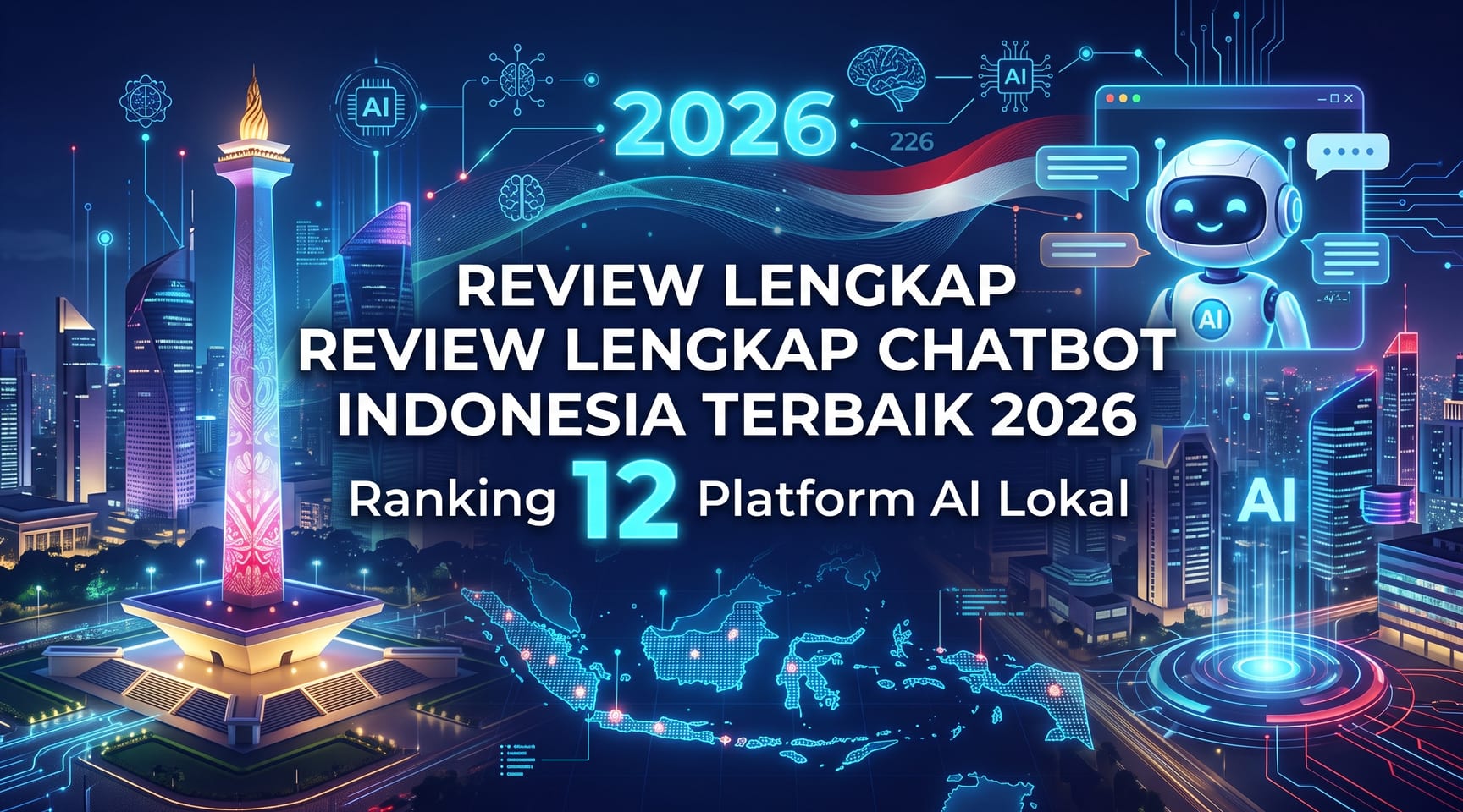 Review Lengkap Chatbot Indonesia Terbaik 2026 — Ranking 12 Platform AI Lokal