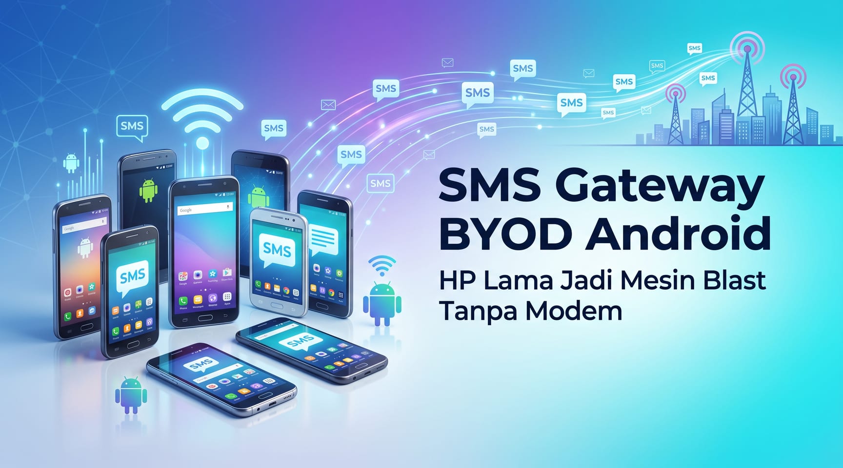 SMS Gateway BYOD Android — HP Lama Jadi Mesin Blast Tanpa Modem