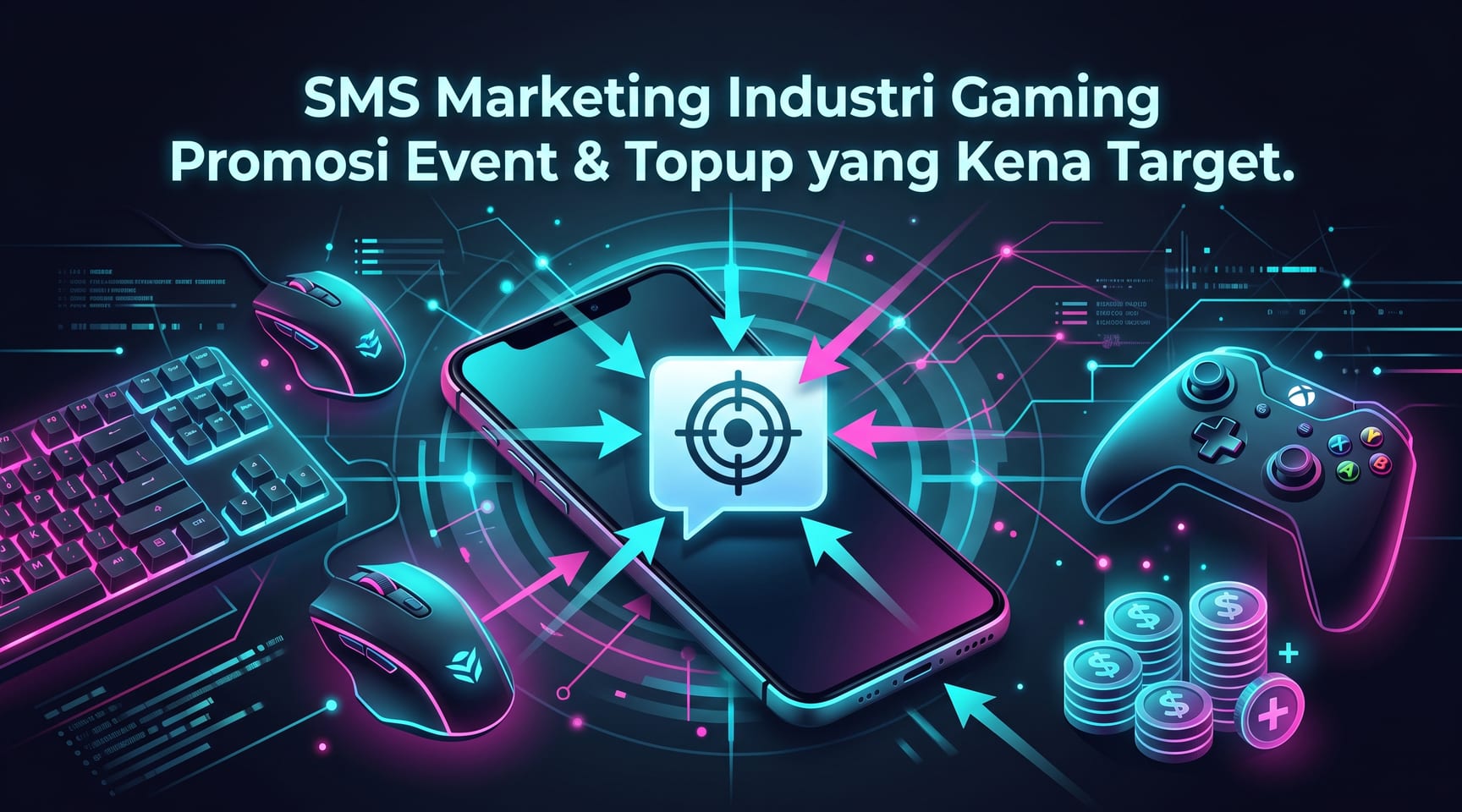 SMS Marketing Industri Gaming — Promosi Event & Topup yang Kena Target