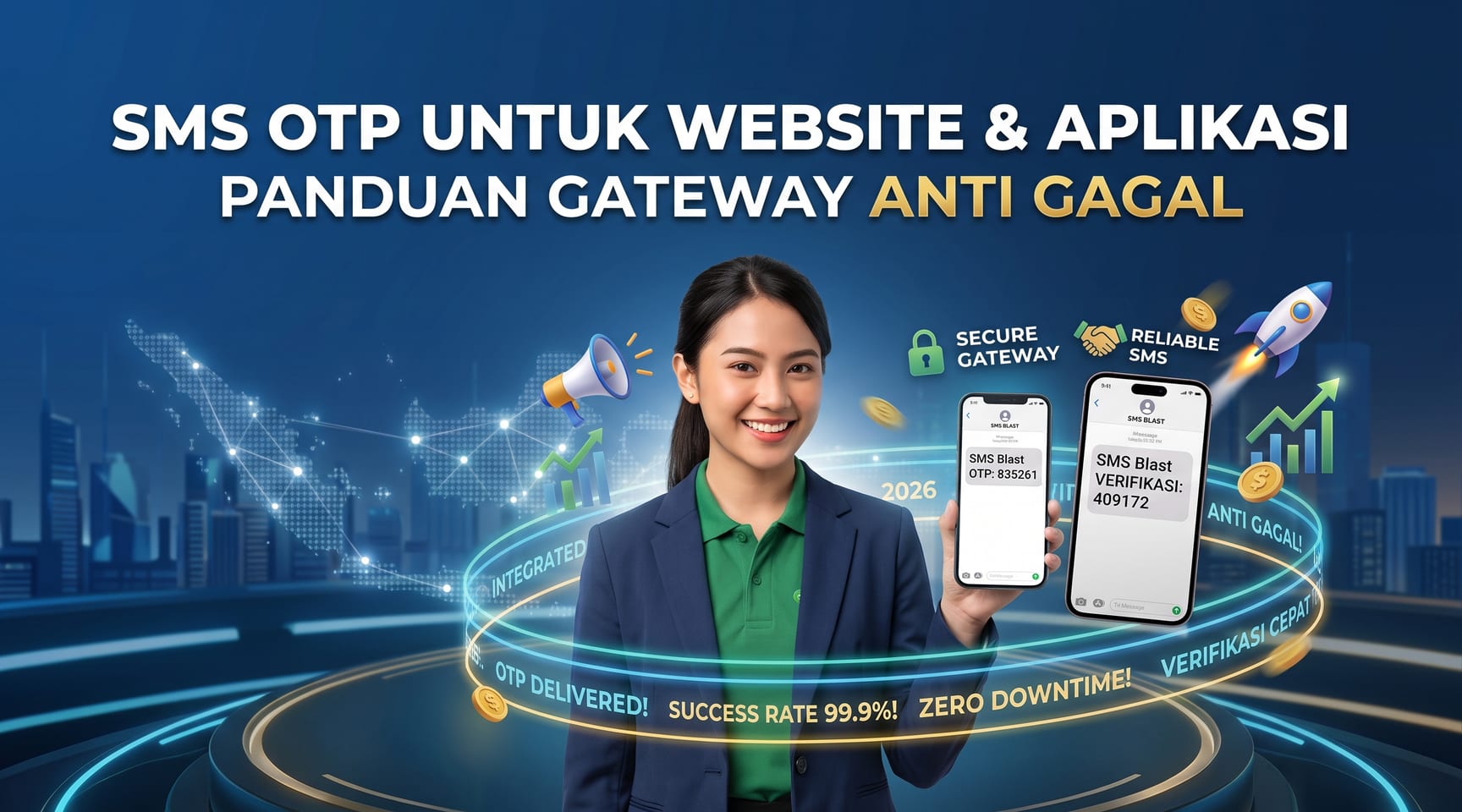 SMS OTP untuk Website & Aplikasi — Panduan Gateway Anti Gagal