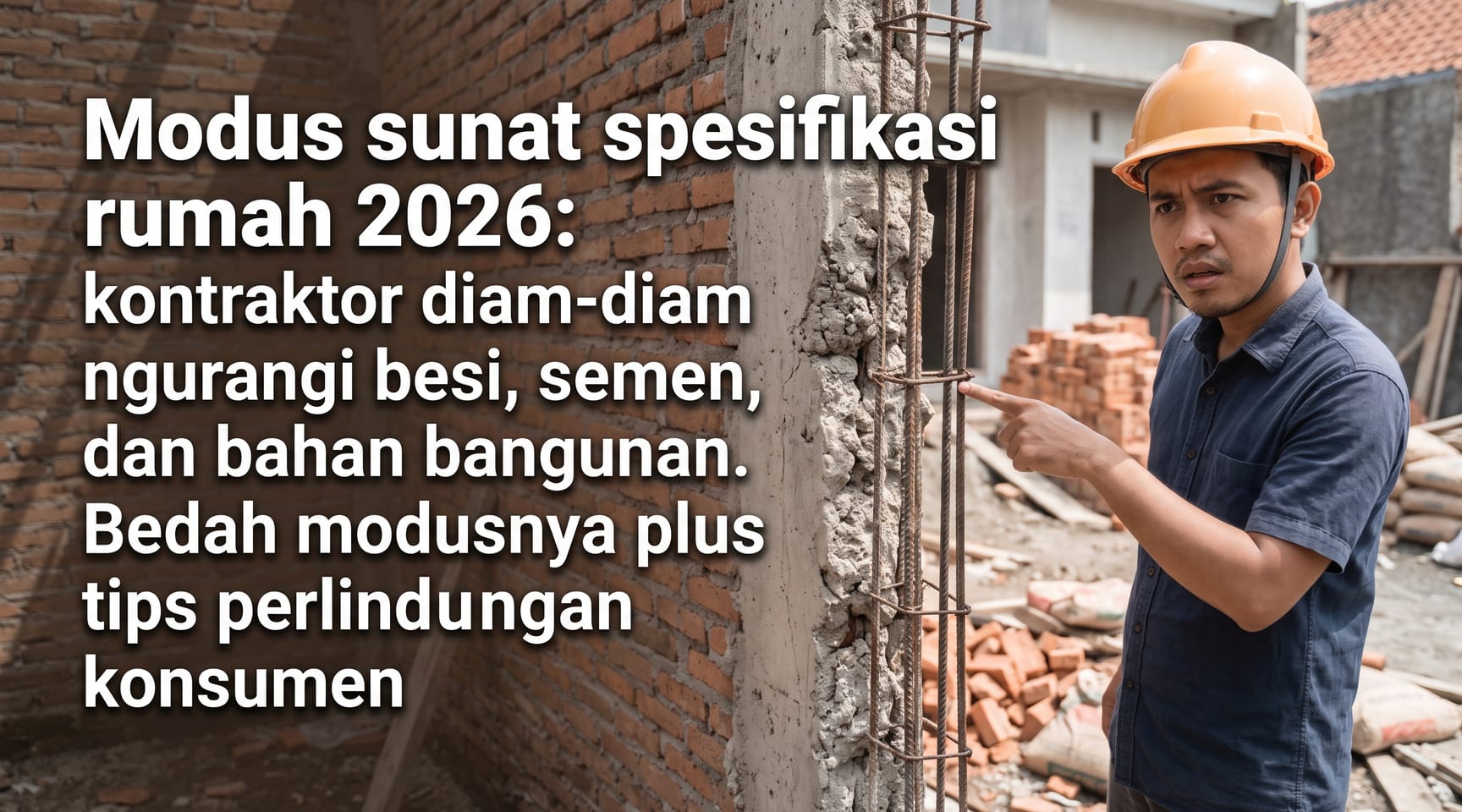 Sunat Spesifikasi Rumah — Kontraktor Curang Ngurangi Material 2026